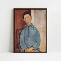 Framed Canvas - Framed canvas in dark wood color frame