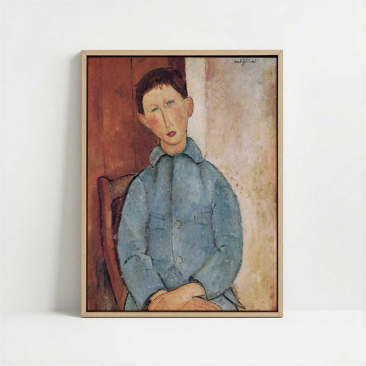 Framed Canvas - Framed canvas in oak color frame