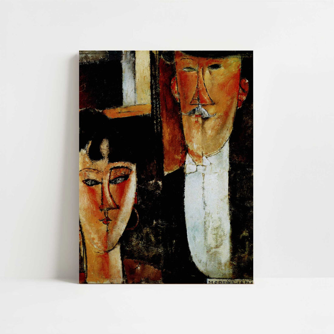 Bride & Groom (1915–16) by Amedeo Modigliani – Art Print - Unframed art print