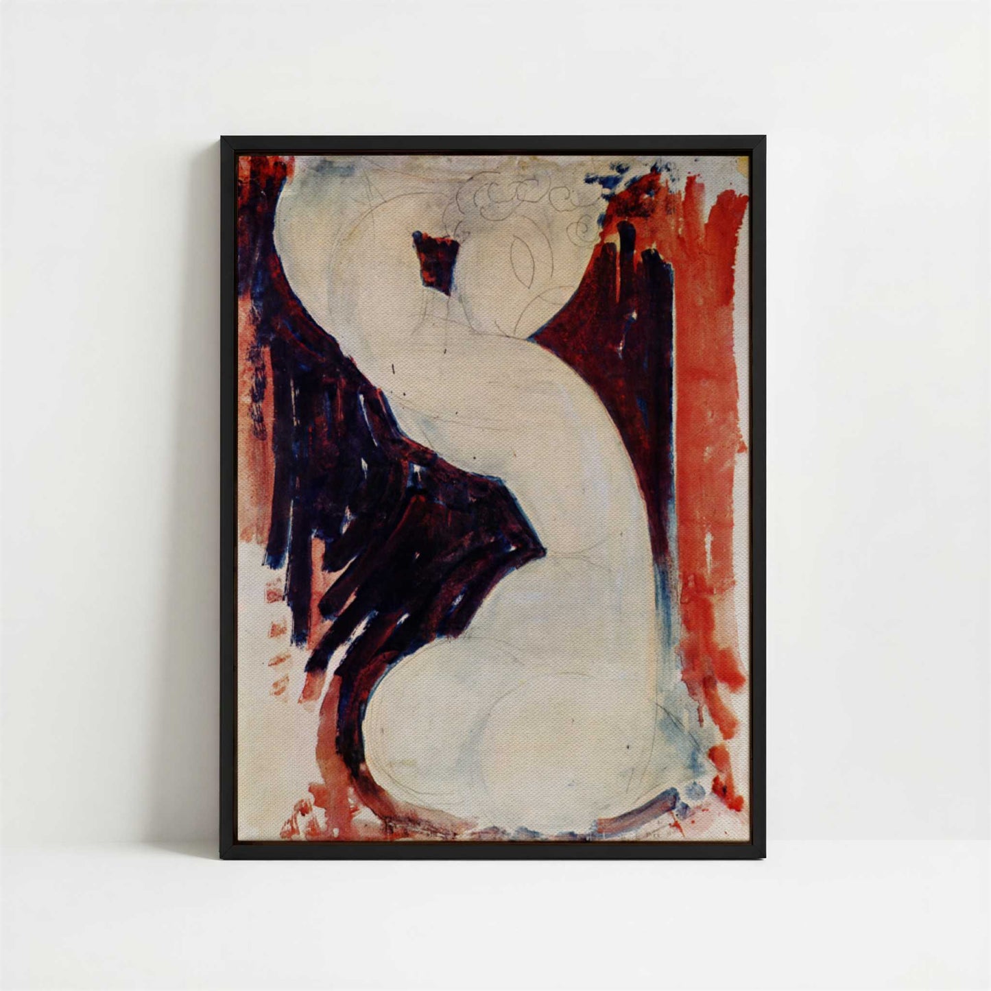 Framed Canvas - Framed canvas in black frame