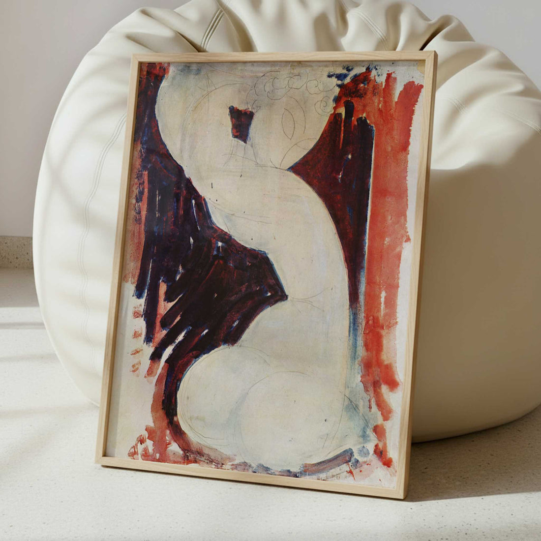 Caryatid (1913-14) by Amedeo Modigliani – Art Print - Interior inspiration