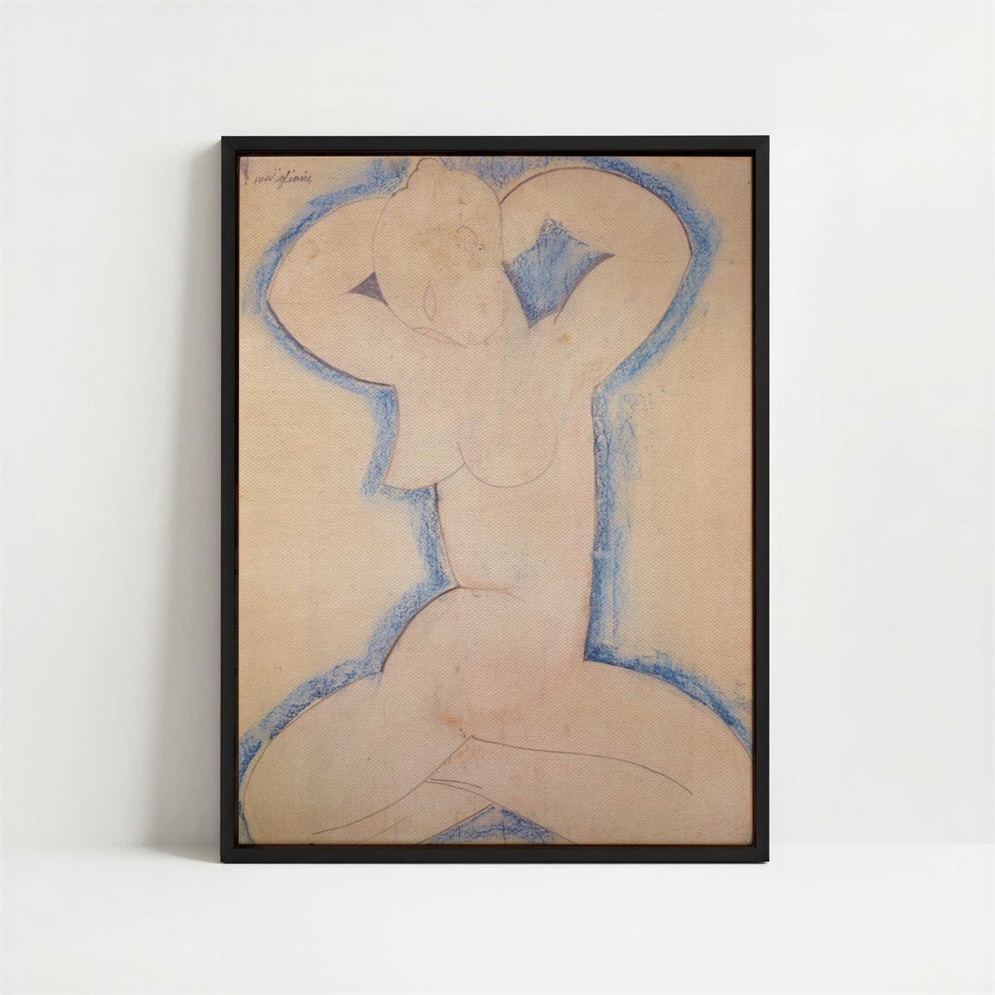 Framed Canvas - Framed canvas in black frame