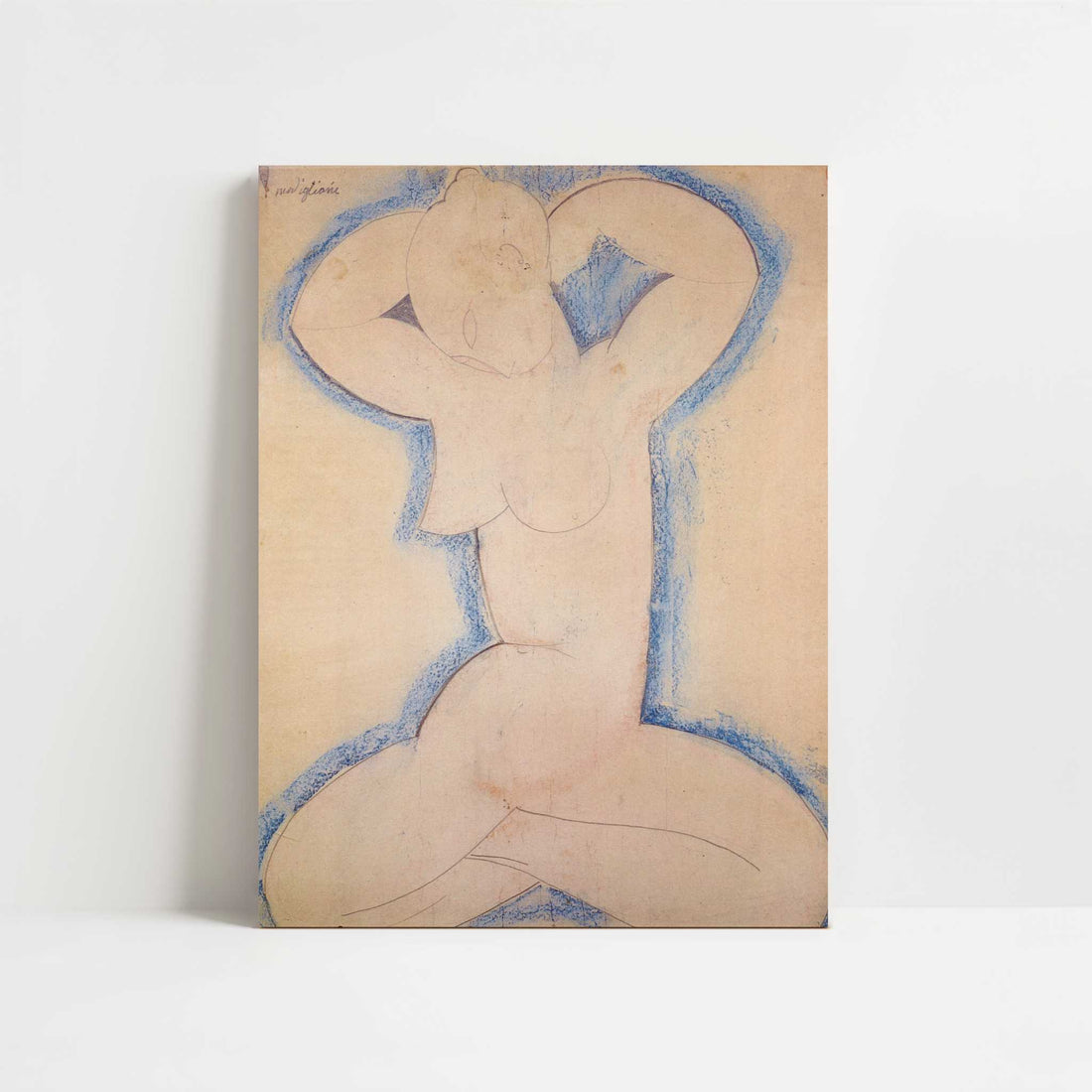 Caryatid (1913) by Amedeo Modigliani – Art Print - Unframed art print