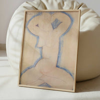 Caryatid (1913) by Amedeo Modigliani – Art Print - Interior inspiration