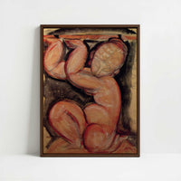 Framed Canvas - Framed canvas in dark wood color frame