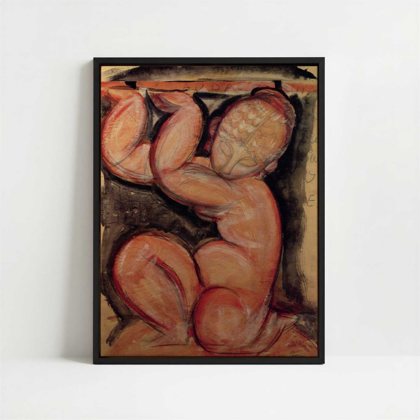 Framed Canvas - Framed canvas in black frame