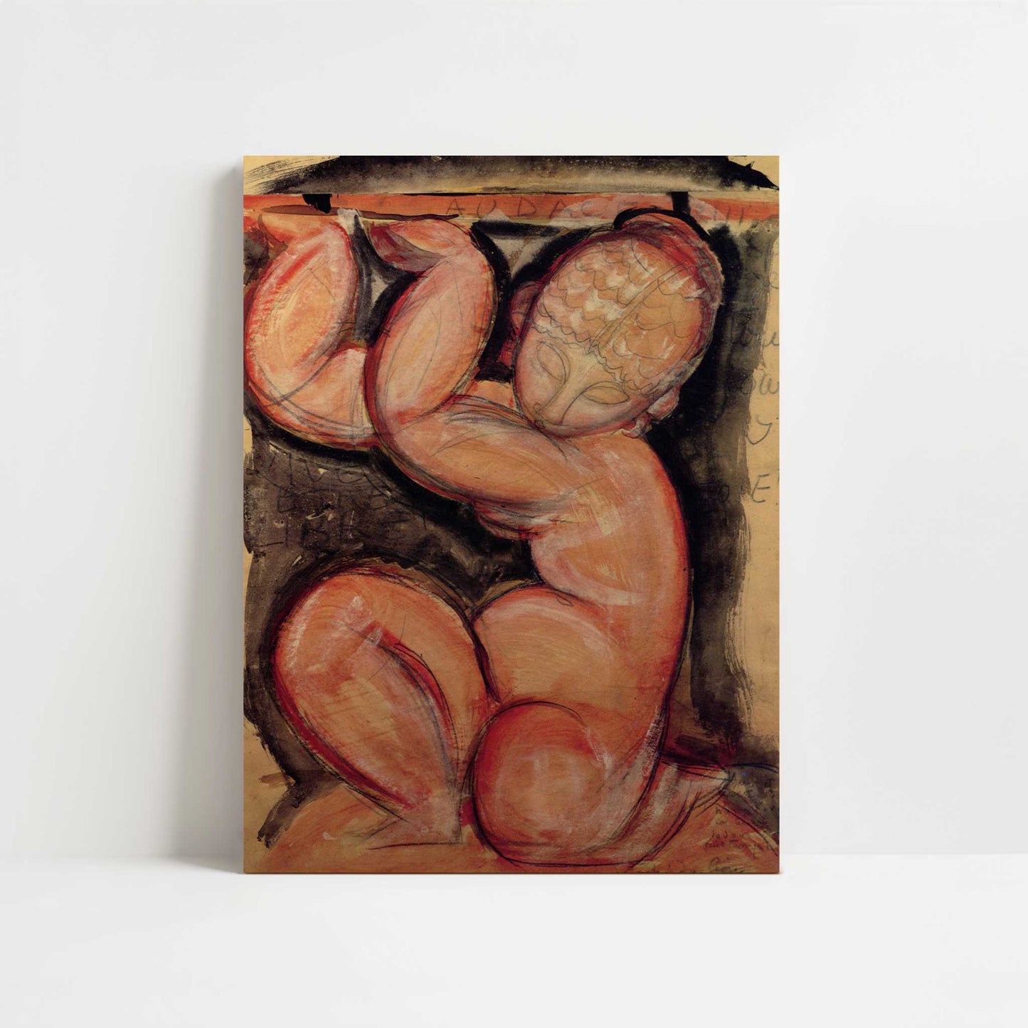 Caryatid (Audace) (1913) by Amedeo Modigliani – Art Print - Unframed art print