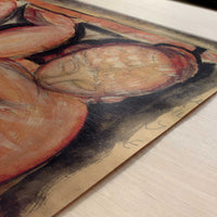Caryatid (Audace) (1913) by Amedeo Modigliani – Art Print - Close-up detail of the art print