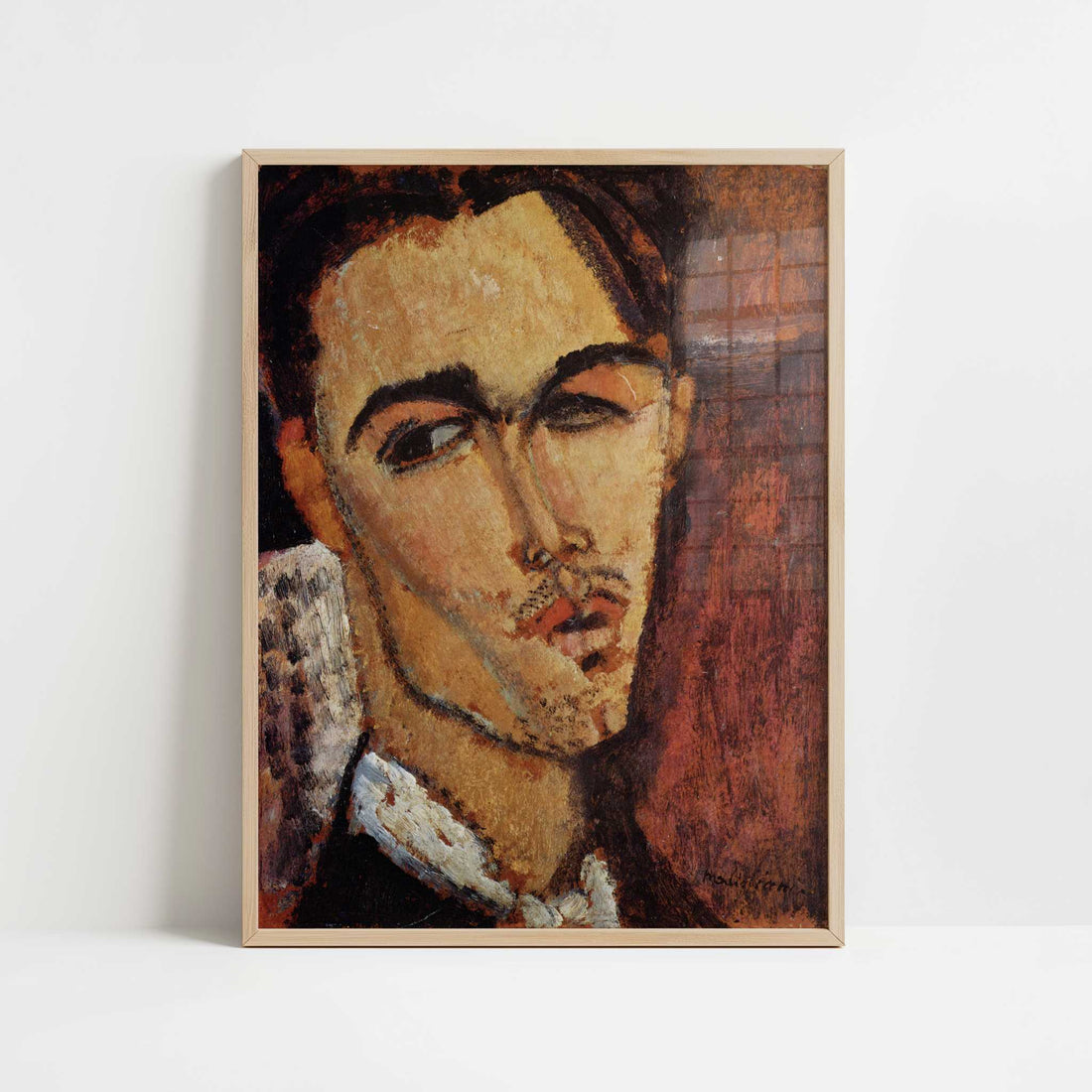 Celco Lagar (1915) by Amedeo Modigliani – Art Print - Art print in oak frame