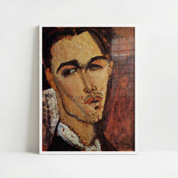 Celco Lagar (1915) by Amedeo Modigliani – Art Print - Art print in white frame