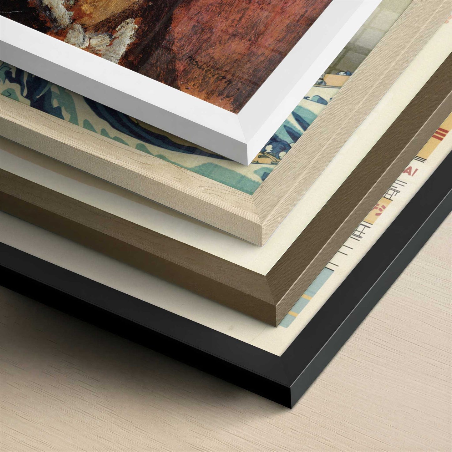 Celco Lagar (1915) by Amedeo Modigliani – Art Print - Close-up detail of the different frames