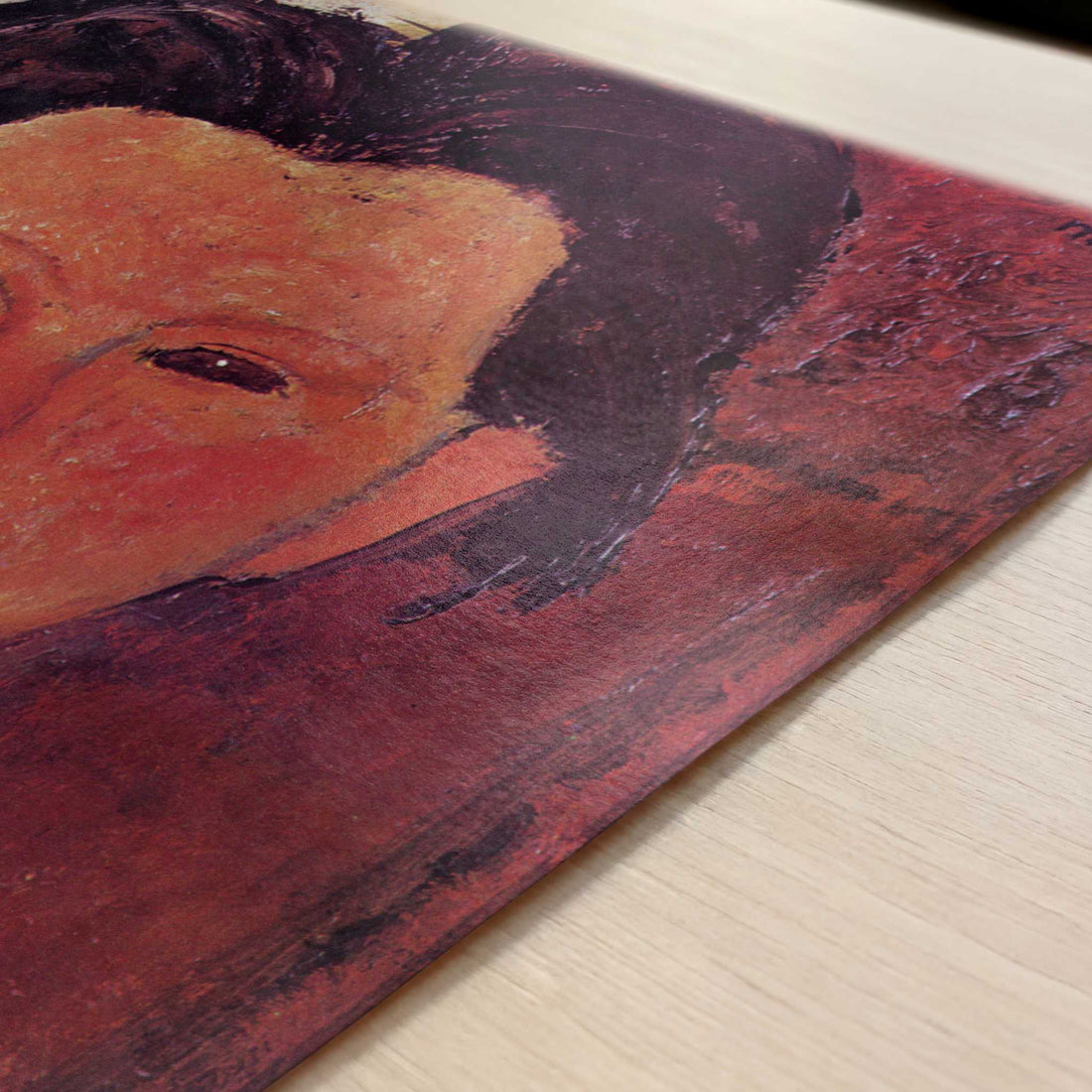 Chaime Soutine (1915) by Amedeo Modigliani – Art Print - Close-up detail of the art print