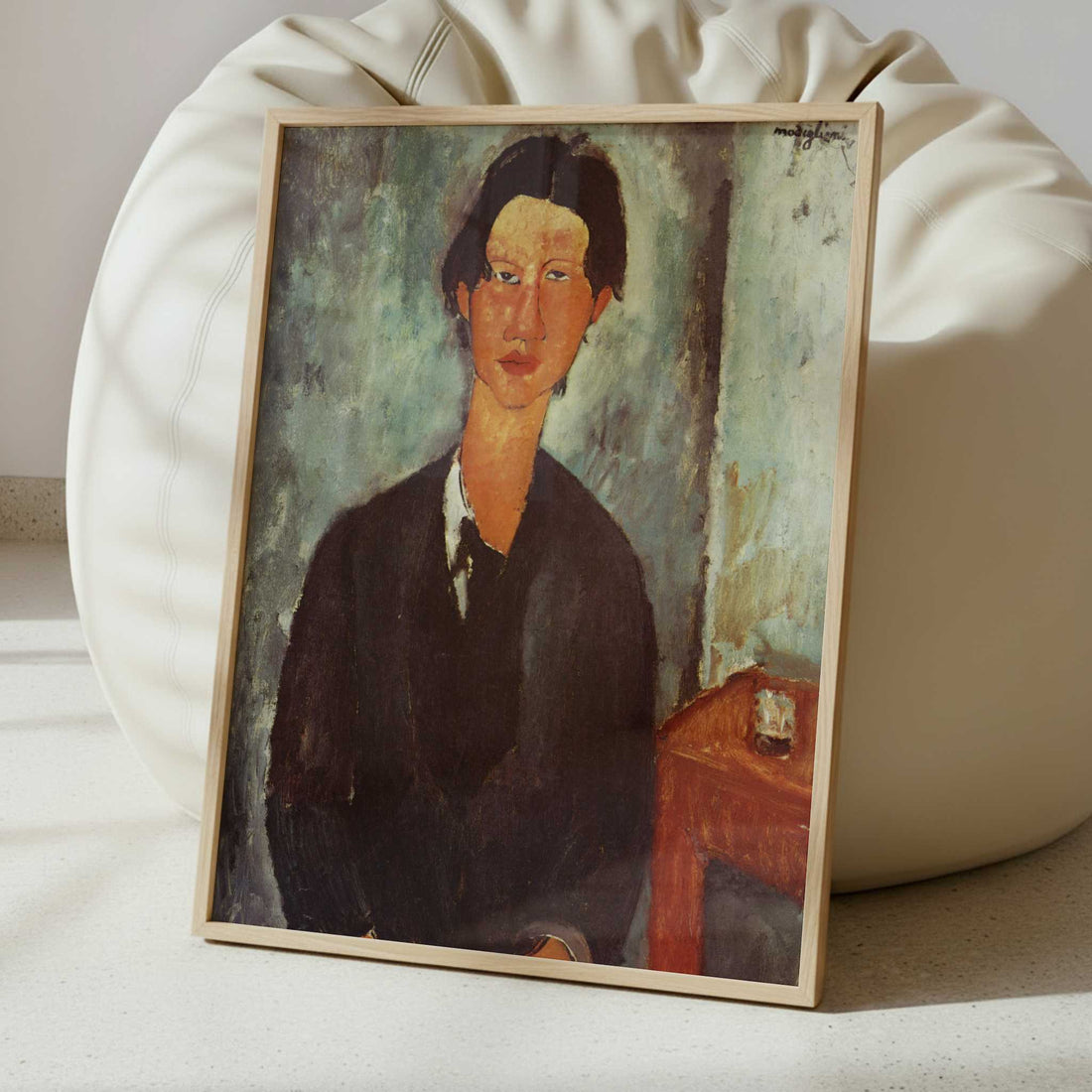 Chaime Soutine (1916–17) by Amedeo Modigliani – Art Print - Interior inspiration