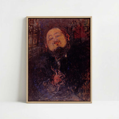 Framed Canvas - Framed canvas in oak color frame