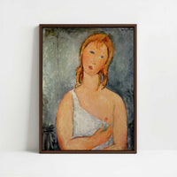 Framed Canvas - Framed canvas in dark wood color frame