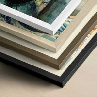 Gypsy Woman with Baby (1919) by Amedeo Modigliani – Art Print - Close-up detail of the different frames