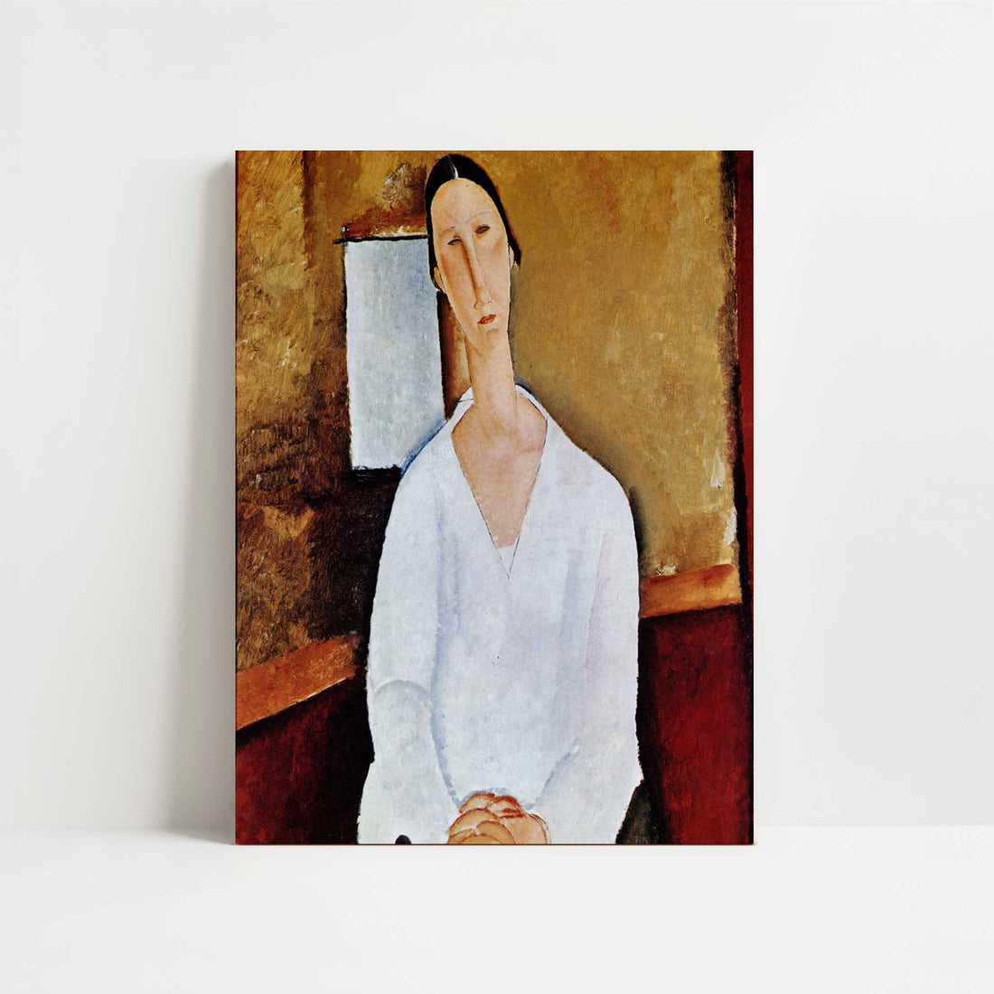 Hanka Zborowski Seated (1919) by Amedeo Modigliani – Art Print - Unframed art print
