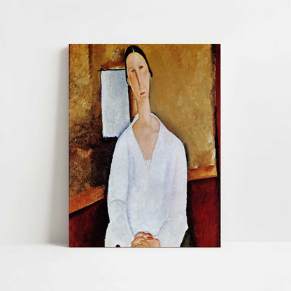 Hanka Zborowski Seated (1919) by Amedeo Modigliani – Art Print - Unframed art print