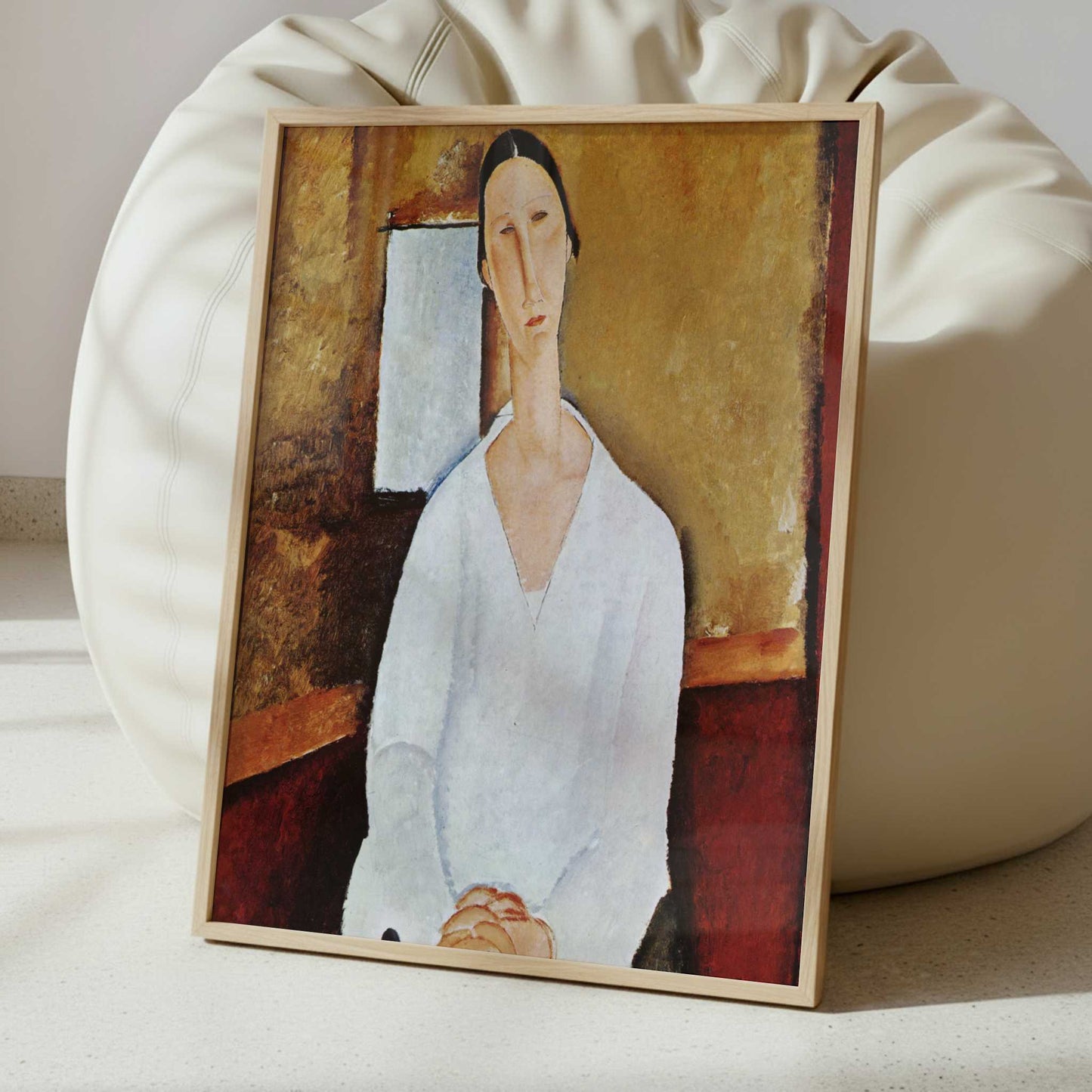 Hanka Zborowski Seated (1919) by Amedeo Modigliani – Art Print - Interior inspiration