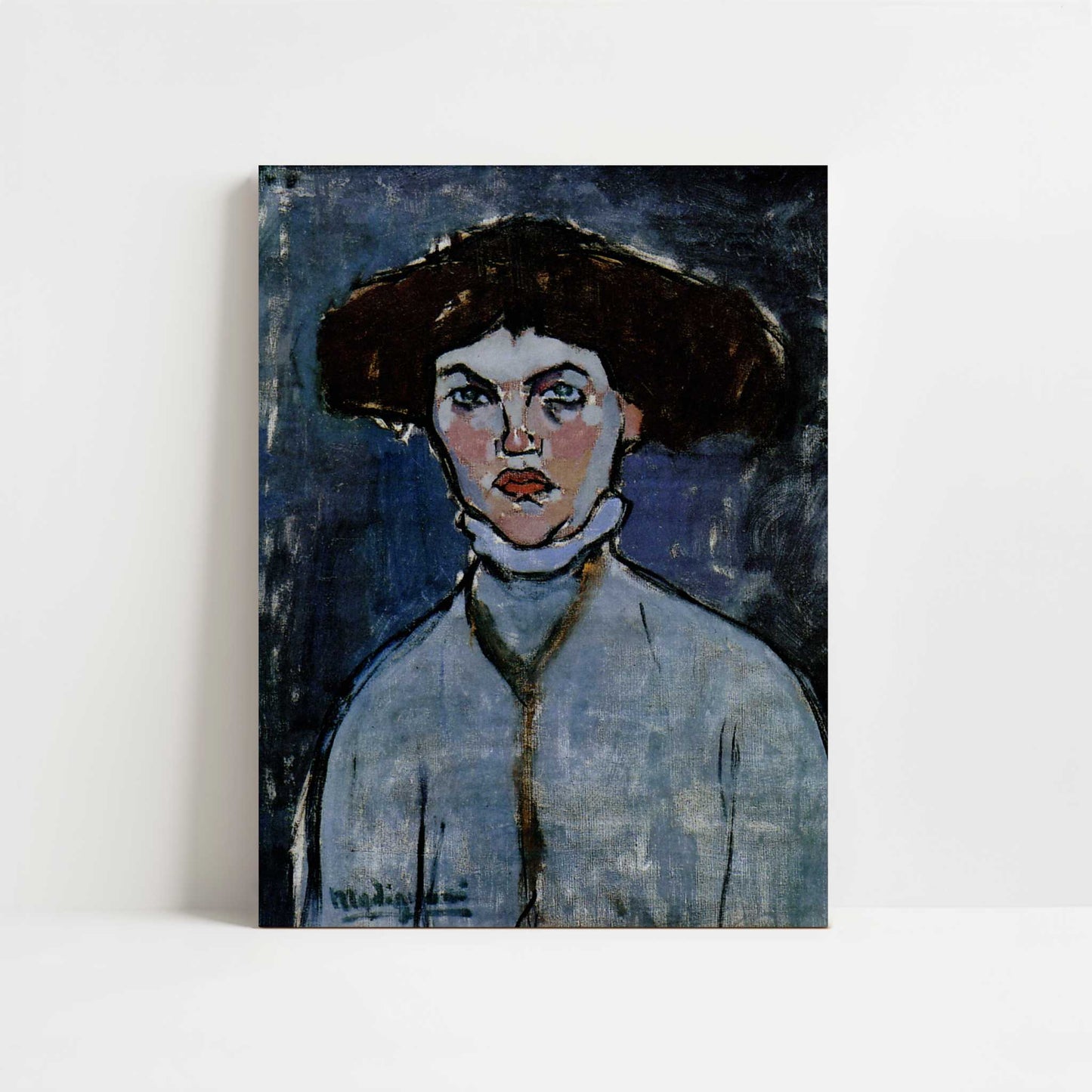 Head of a Young Woman (1908) by Amedeo Modigliani – Art Print - Unframed art print