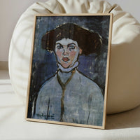 Head of a Young Woman (1908) by Amedeo Modigliani – Art Print - Interior inspiration