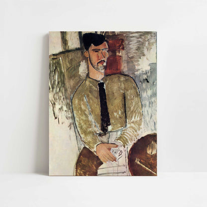 Henri Laurens Seated (c.1915) by Amedeo Modigliani – Art Print - Unframed art print