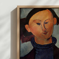 Framed Canvas - Close-up detail and texture of the framed canvas