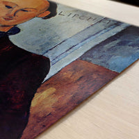 Jacques & Berthe Lipchitz (1916) by Amedeo Modigliani – Art Print - Close-up detail of the art print