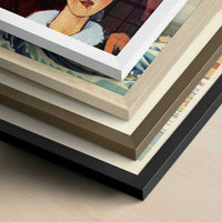 Jacques & Berthe Lipchitz (1916) by Amedeo Modigliani – Art Print - Close-up detail of the different frames