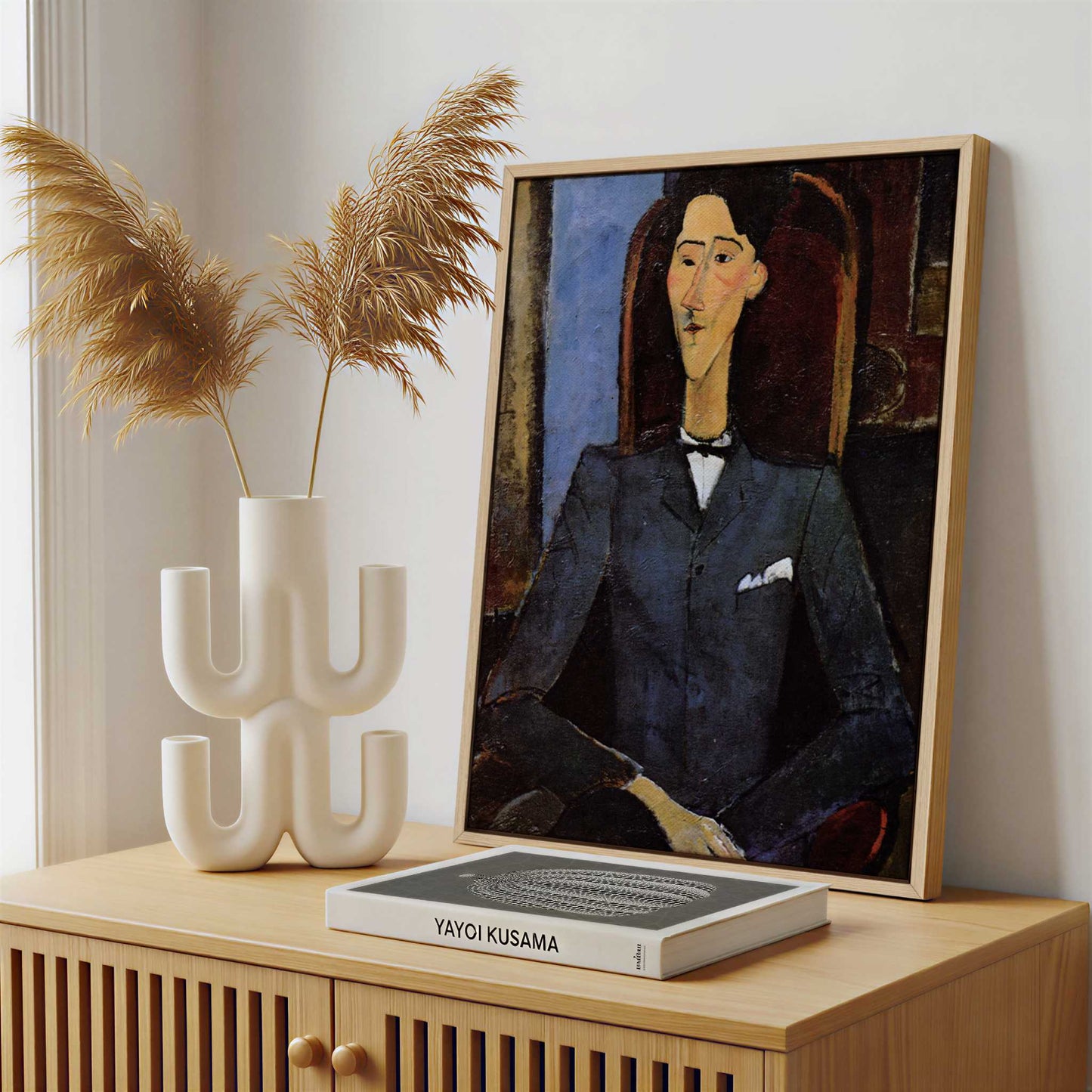Framed Canvas - Framed canvas in a stylish interior setting