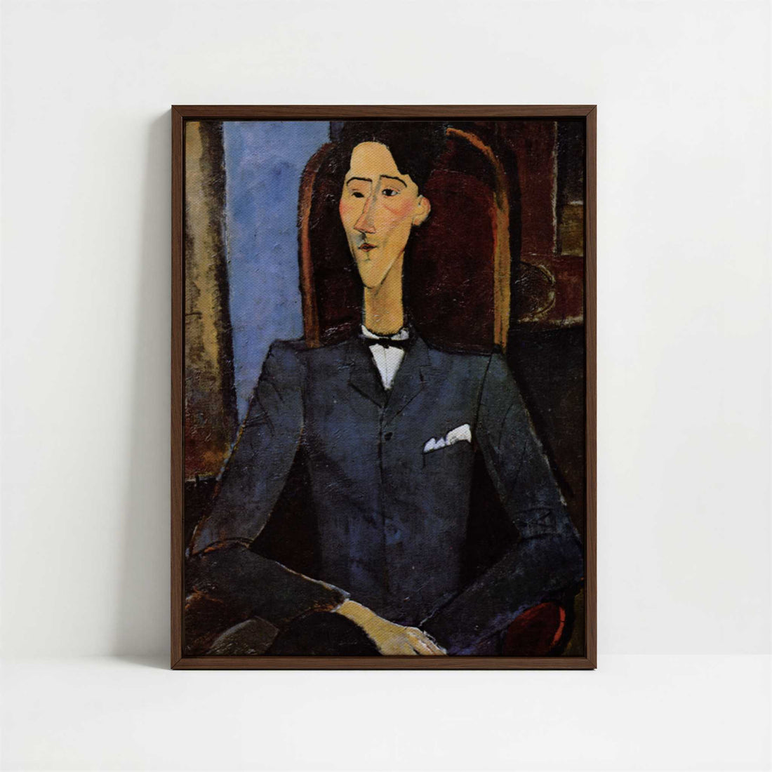 Framed Canvas - Framed canvas in dark wood color frame