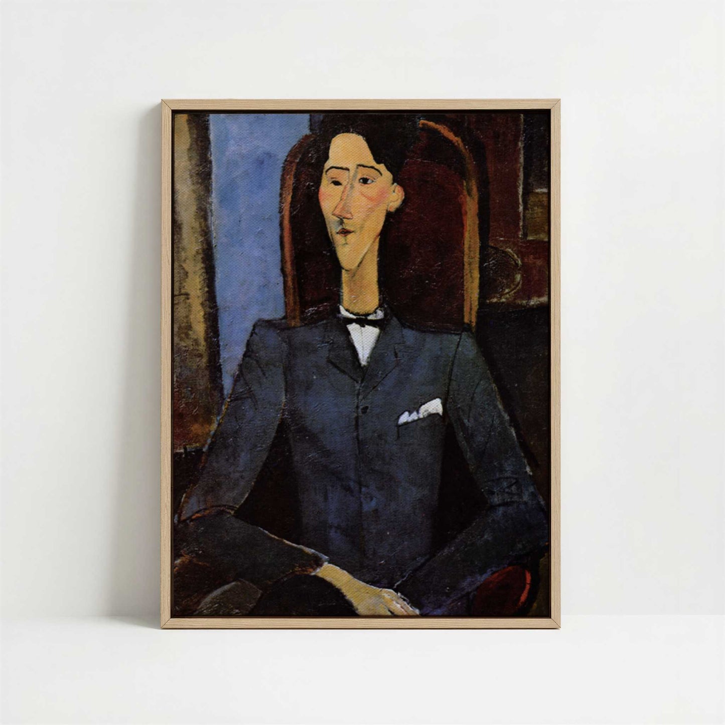 Framed Canvas - Framed canvas in oak color frame