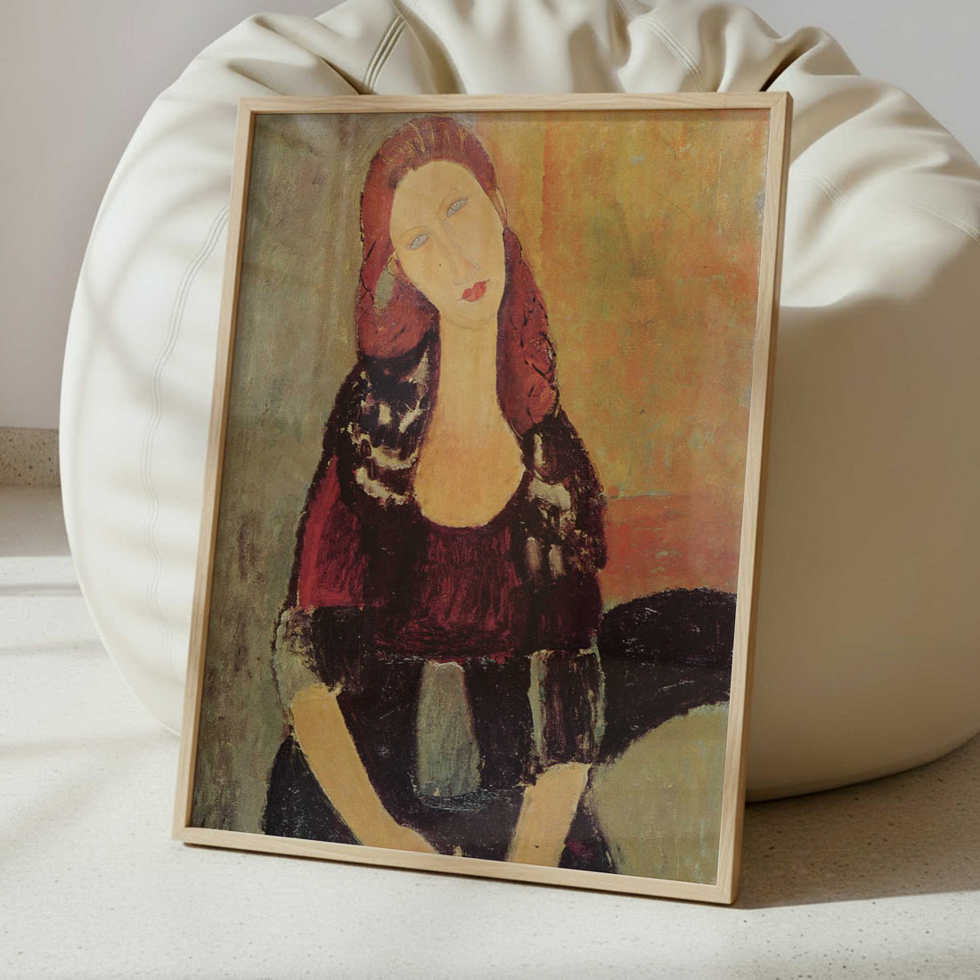 Jeanne Hébuterne (1918) by Amedeo Modigliani – Art Print - Interior inspiration