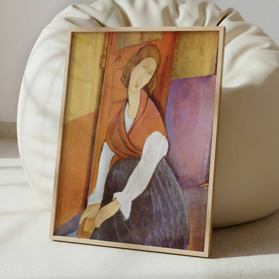 Jeanne Hébuterne (1919) by Amedeo Modigliani – Art Print - Interior inspiration