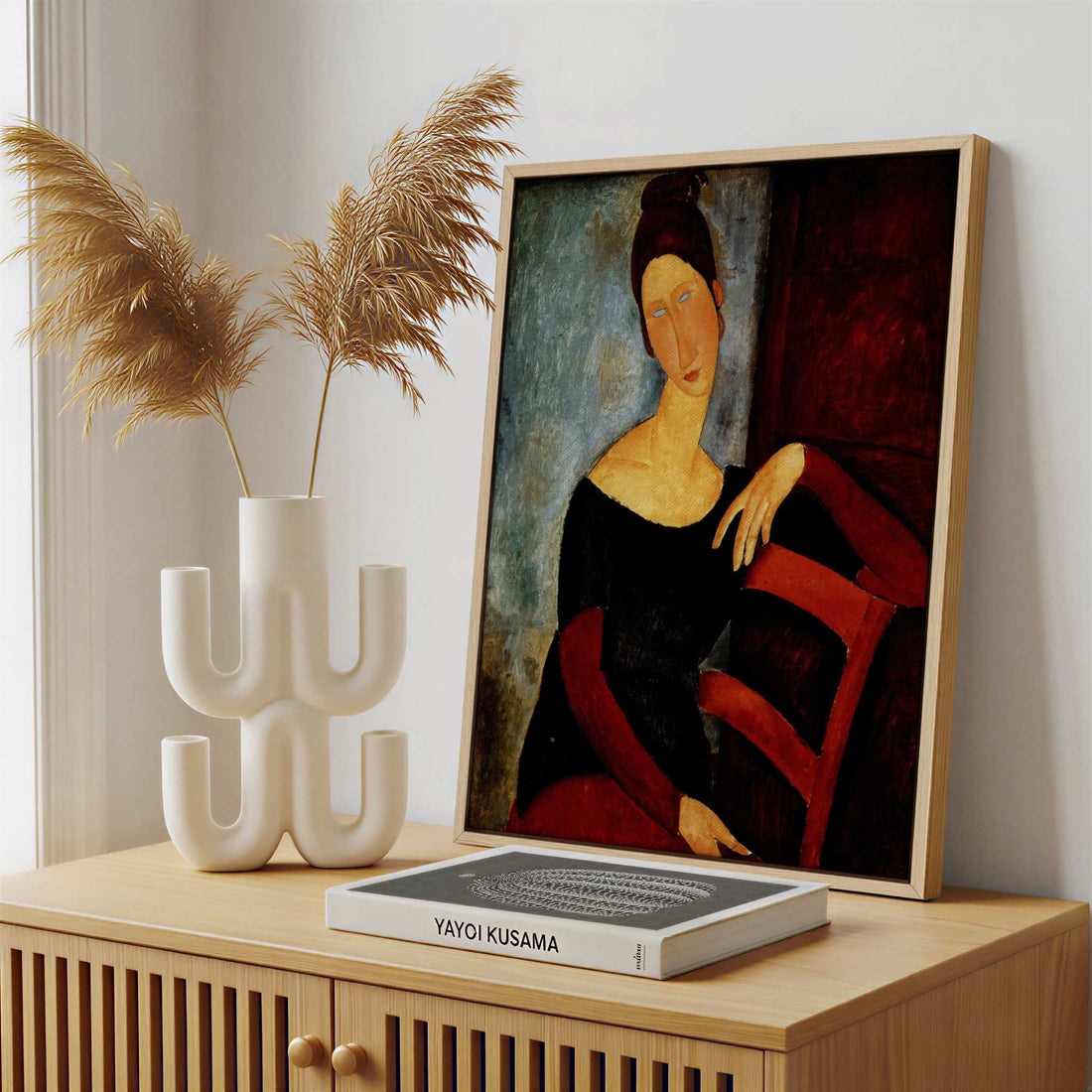 Framed Canvas - Framed canvas in a stylish interior setting