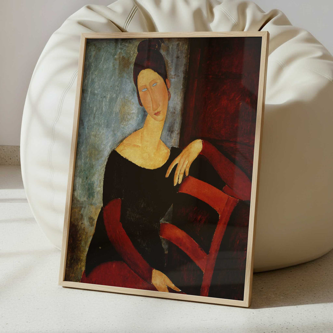 Jeanne Hébuterne, The Artist's Wife (1919) by Amedeo Modigliani – Art Print - Interior inspiration