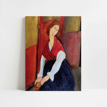 Jeanne Hébuterne, Door in Background (1919-20) by Modigliani – Art Print - Unframed art print