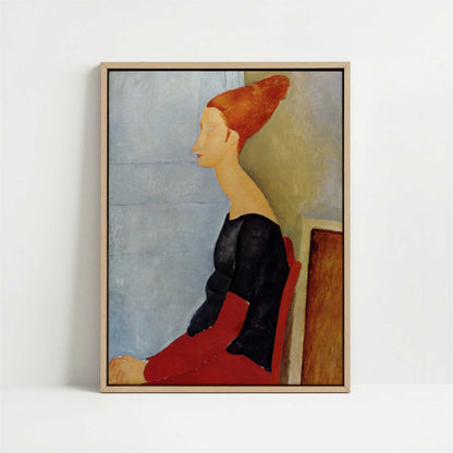 Framed Canvas - Framed canvas in oak color frame