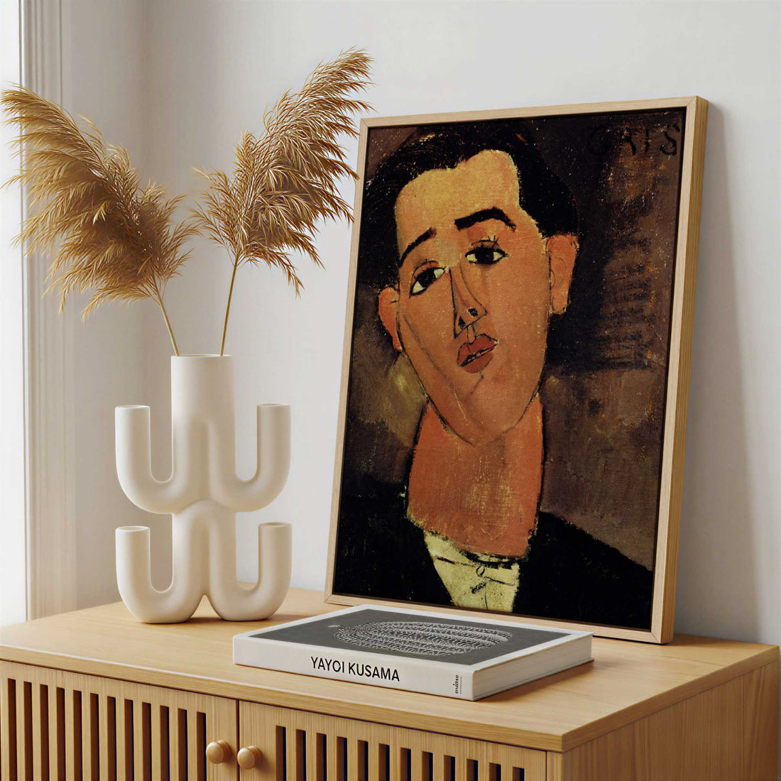 Framed Canvas - Framed canvas in a stylish interior setting