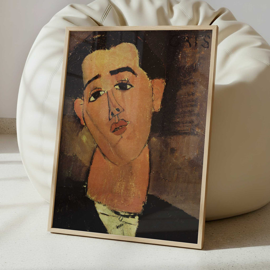 Juan Gris (1915) by Amedeo Modigliani – Art Print - Interior inspiration