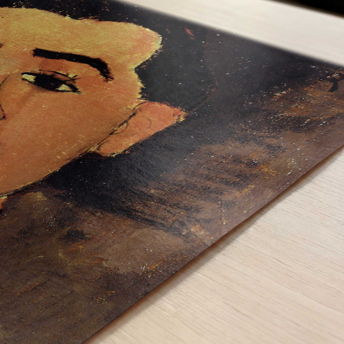 Juan Gris (1915) by Amedeo Modigliani – Art Print - Close-up detail of the art print