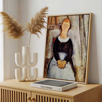 Framed Canvas - Framed canvas in a stylish interior setting