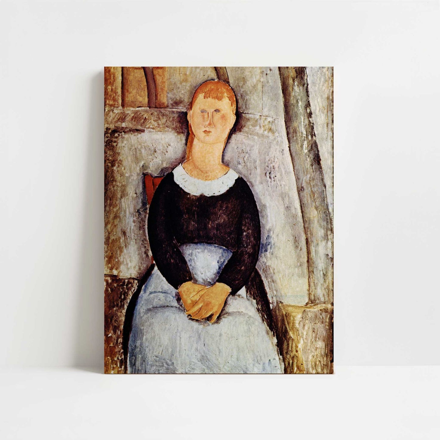 La Jolie Epiciere (1918) by Amedeo Modigliani – Art Print - Unframed art print