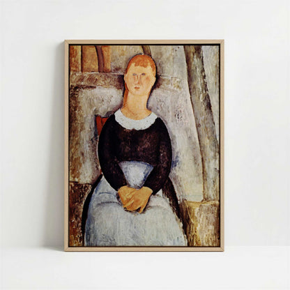 Framed Canvas - Framed canvas in oak color frame