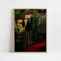 Landscape (1919) by Amedeo Modigliani – Art Print - Art print in oak frame