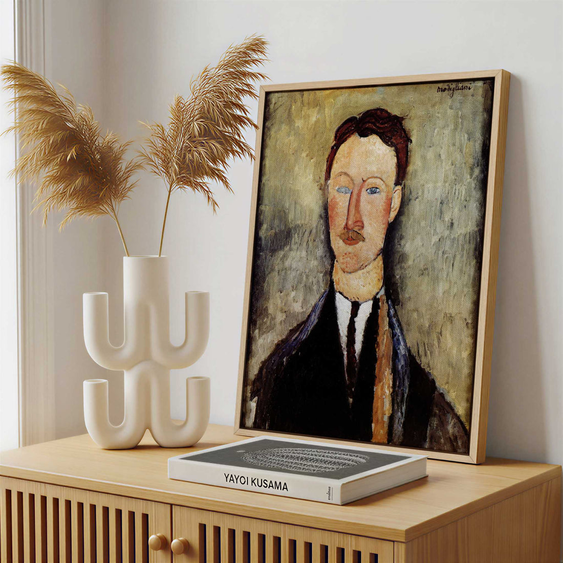 Framed Canvas - Framed canvas in a stylish interior setting