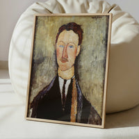 Leopold Survage (1918) by Amedeo Modigliani – Art Print - Interior inspiration