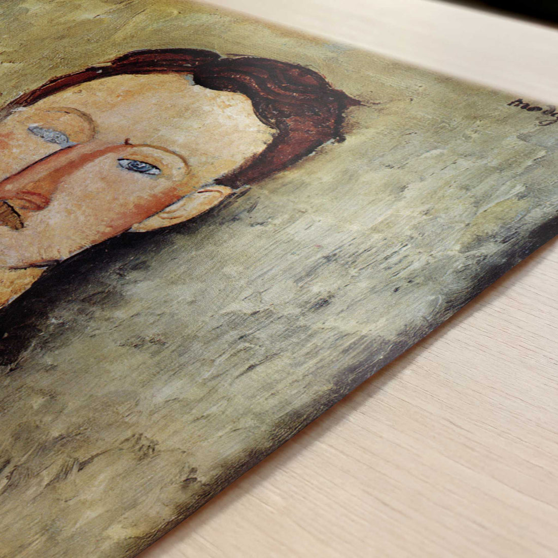 Leopold Survage (1918) by Amedeo Modigliani – Art Print - Close-up detail of the art print