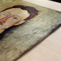 Leopold Survage (1918) by Amedeo Modigliani – Art Print - Close-up detail of the art print