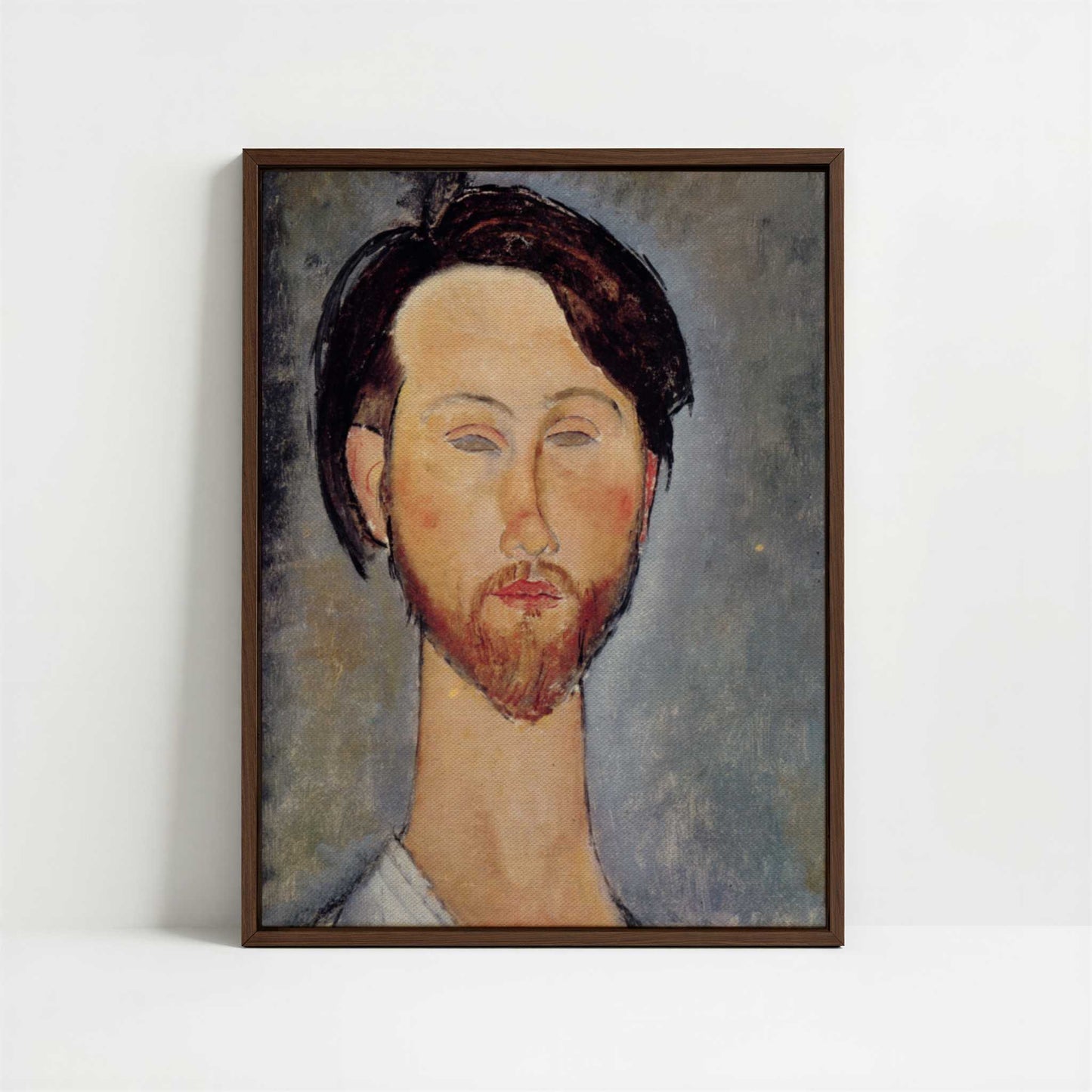 Framed Canvas - Framed canvas in dark wood color frame